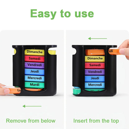 7-Day Weekly Pill Organizer 4 Times a Day Pill Box