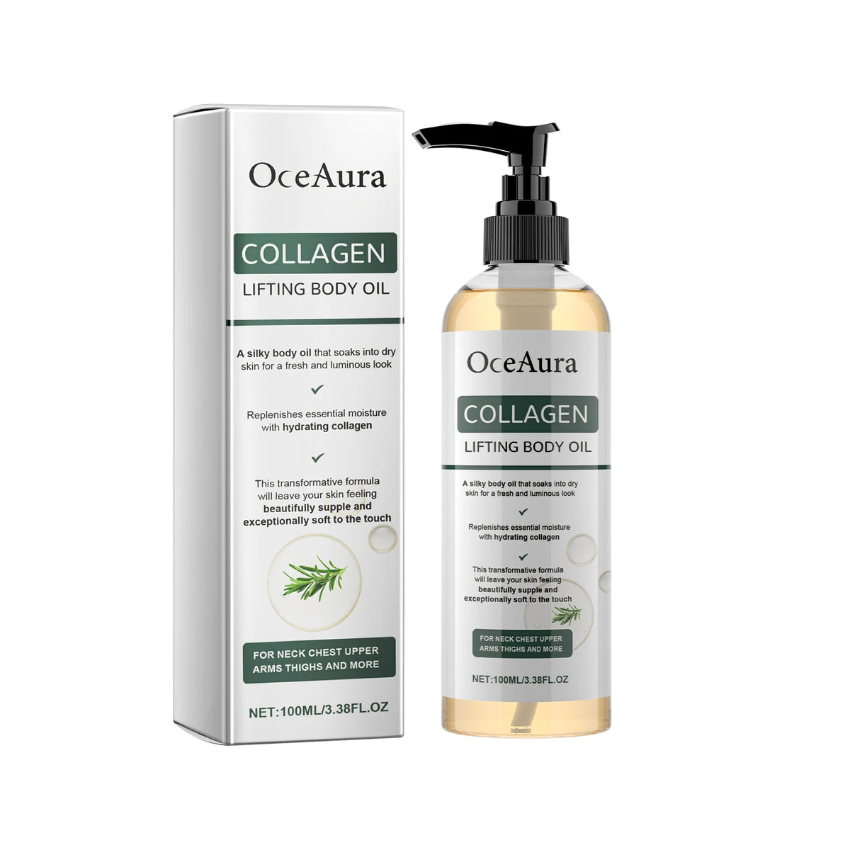 Collagen Body Firming Oil - Hydrating & Tightening Skin Care Treatment