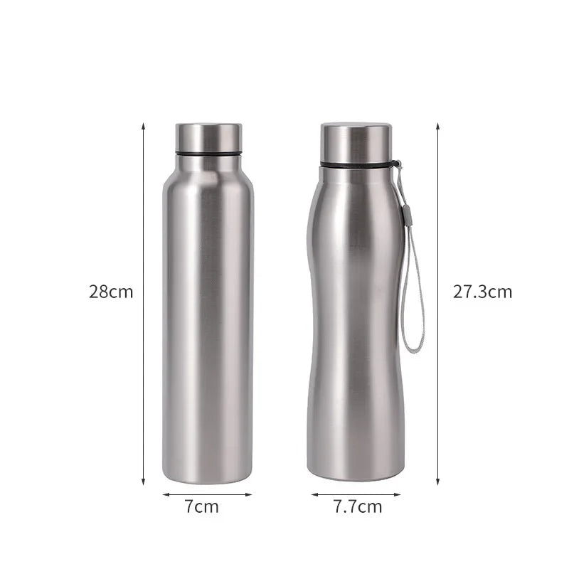 1000ml Insulated Stainless Steel Sports Water Bottle - Leakproof Metal Flask