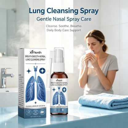 Herbal Lung Cleansing & Nasal Care Spray - Natural Throat & Respiratory Support