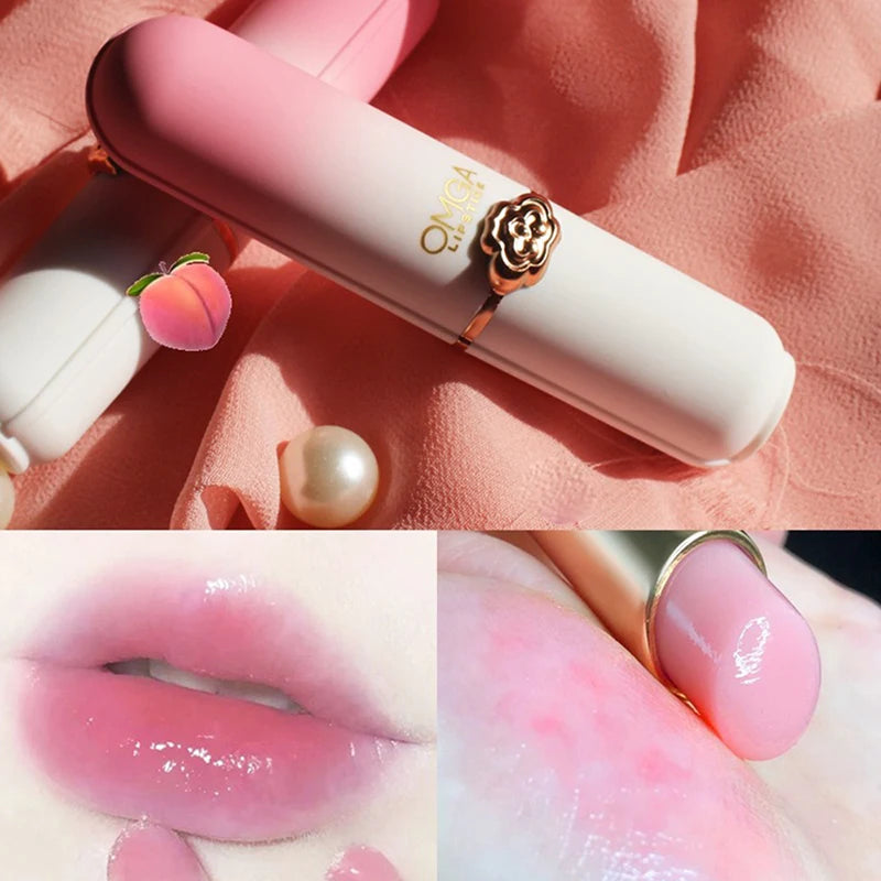 Peach Color-Changing Moisturizing Jelly Lipstick - Long-Lasting Lip Balm