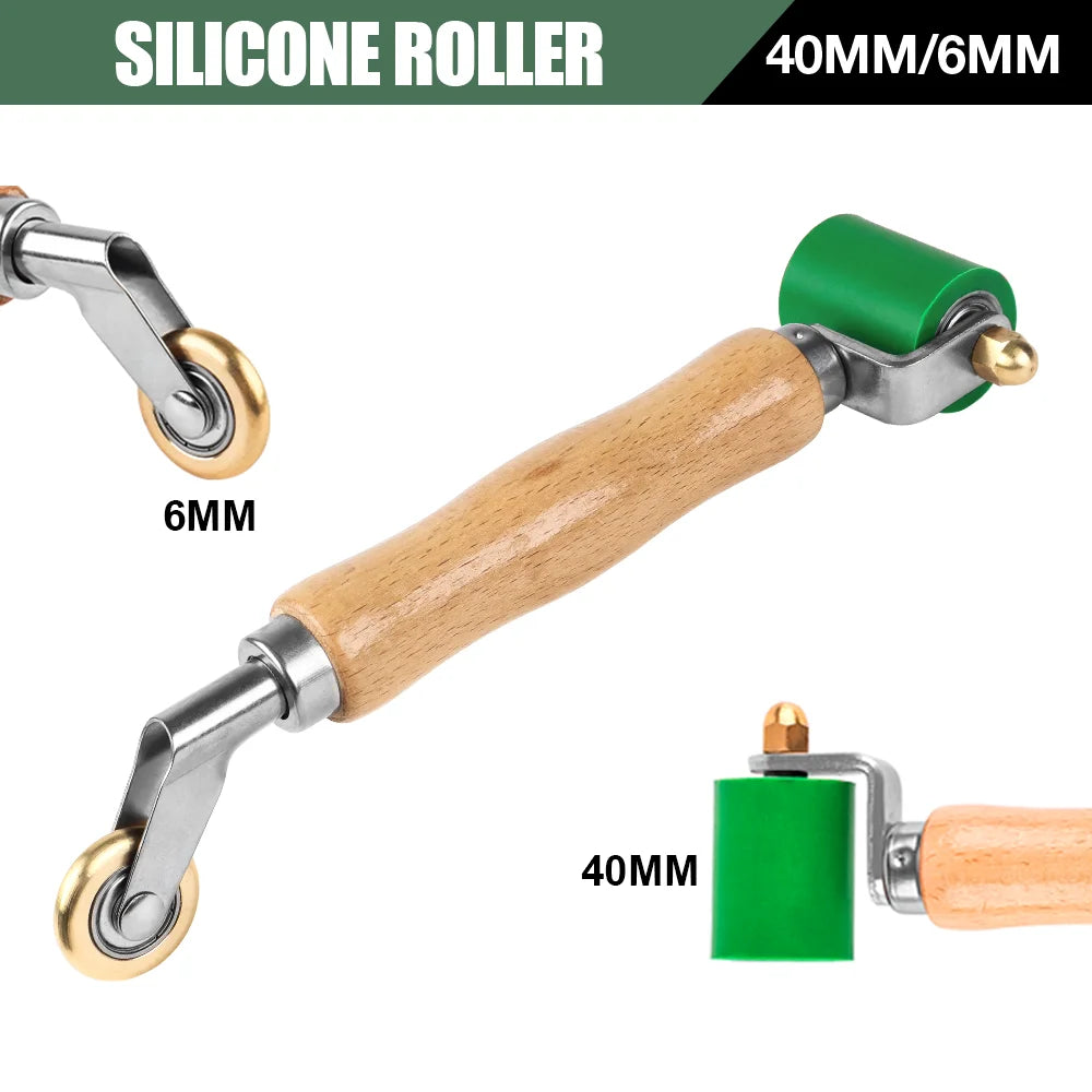Silicone Seam Roller & Brass Penny Roller for PVC TPO EPDM Roofing Welding - 20