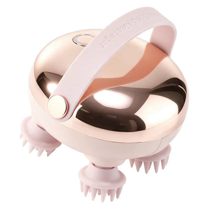 Electric Scalp Massager - Waterproof 360° Rotating Kneading Brush for Hair Growth