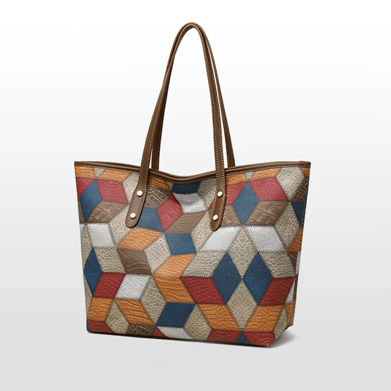 Luxury Vintage Leather Commuter Tote