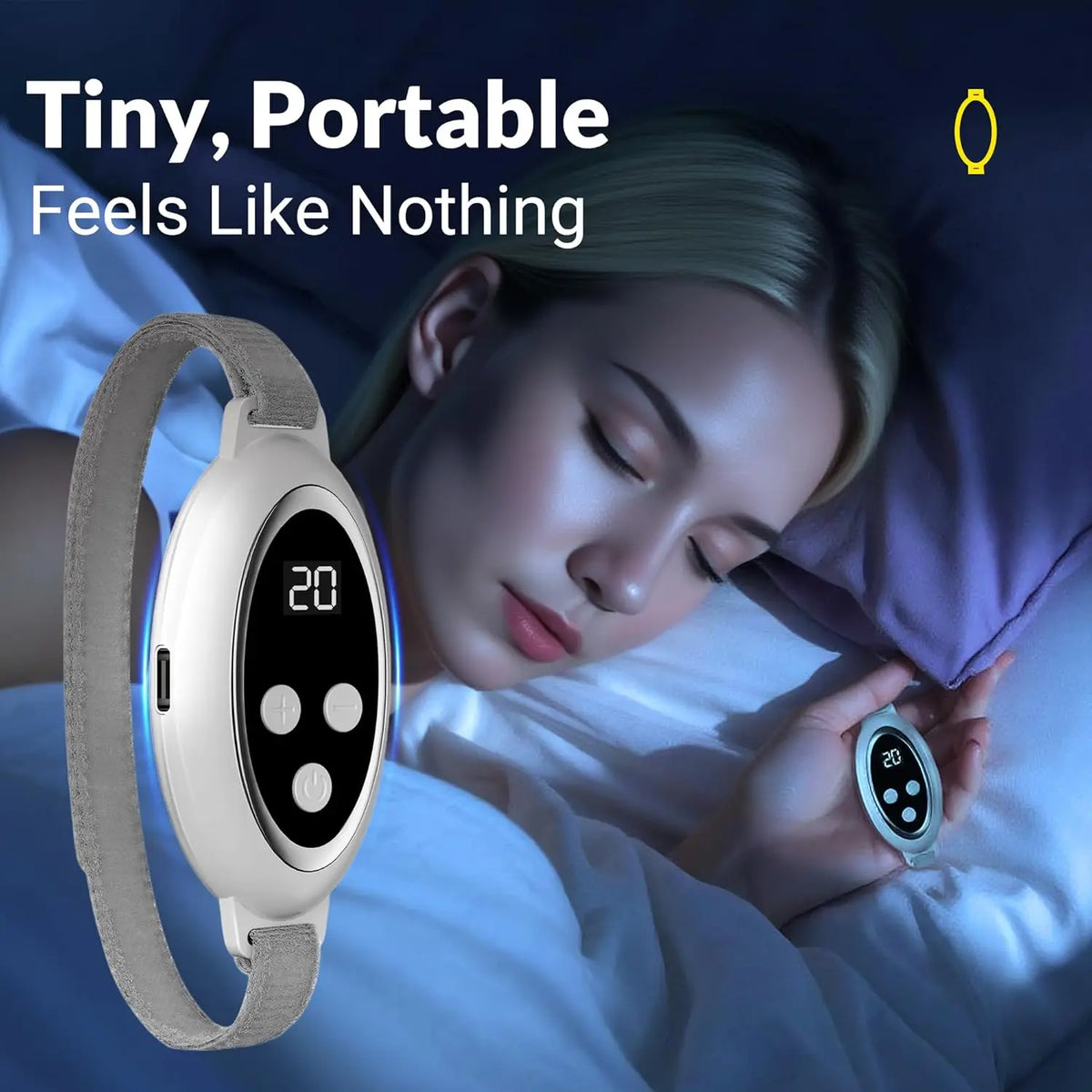 Microcurrent Pulse Sleep Aid Device - Portable Insomnia & Anxiety Relief