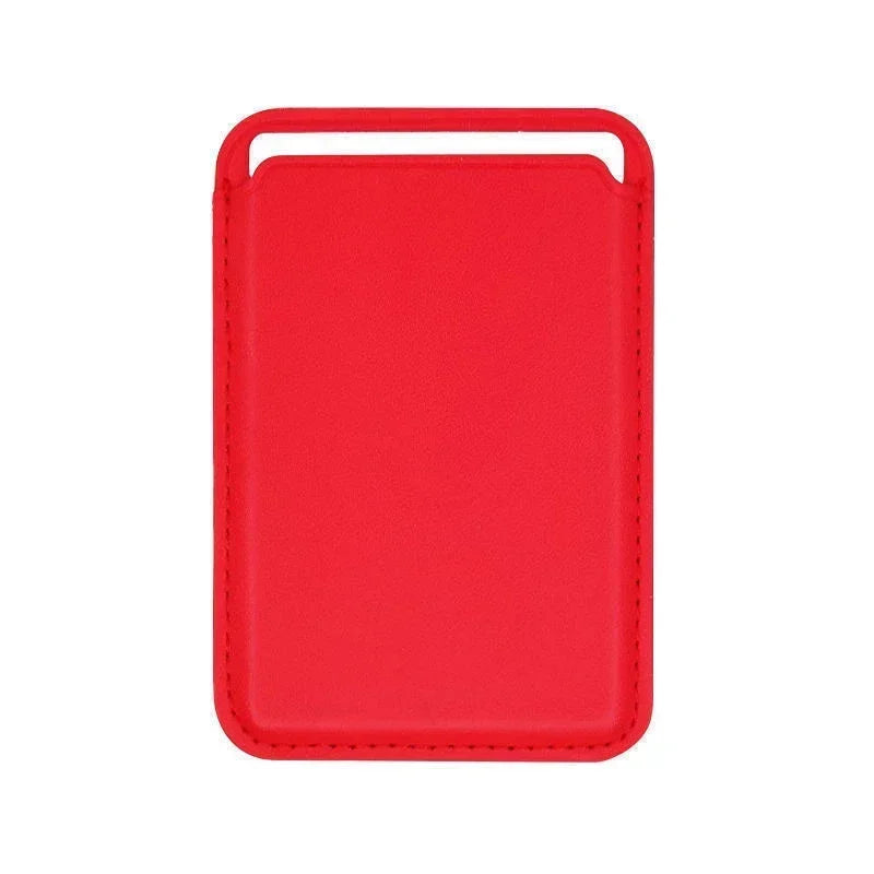 Magnetic Leather Wallet Case for iPhone & Samsung - Slim Card Holder Cover - 15