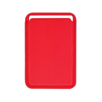 Magnetic Leather Wallet Case for iPhone & Samsung - Slim Card Holder Cover