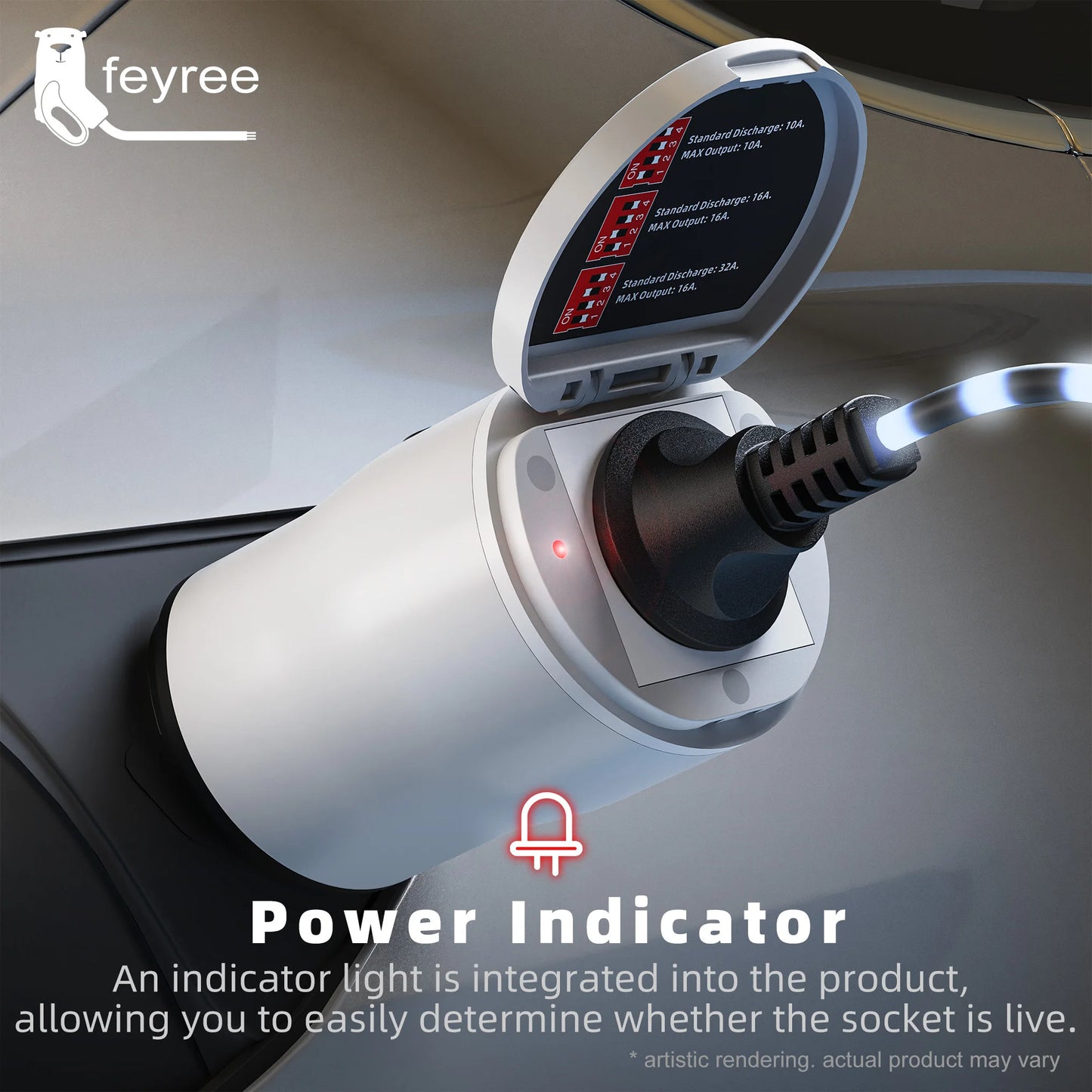 Type 2 V2L Electric Vehicle Discharger Adapter for Chinese EV Camping