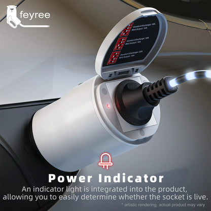 Type 2 V2L Electric Vehicle Discharger Adapter for Chinese EV Camping