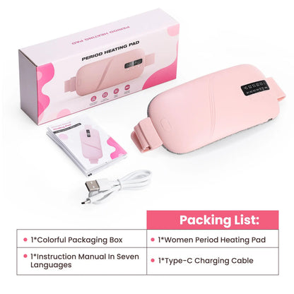Electric Menstrual Cramp Relief Heating Pad Waist Belt