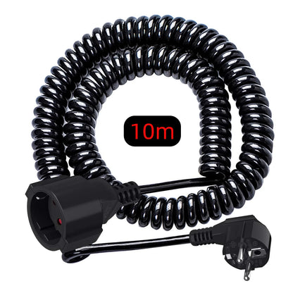 Heavy-Duty EU Schuko Extension Cord - 2m to 10m Grounded Power Cable