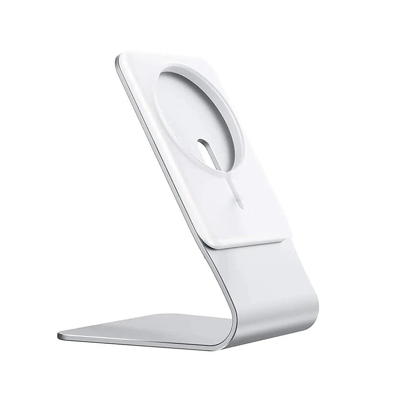 Aluminum MagSafe Charging Stand - Ergonomic Desk Phone Holder for iPhone