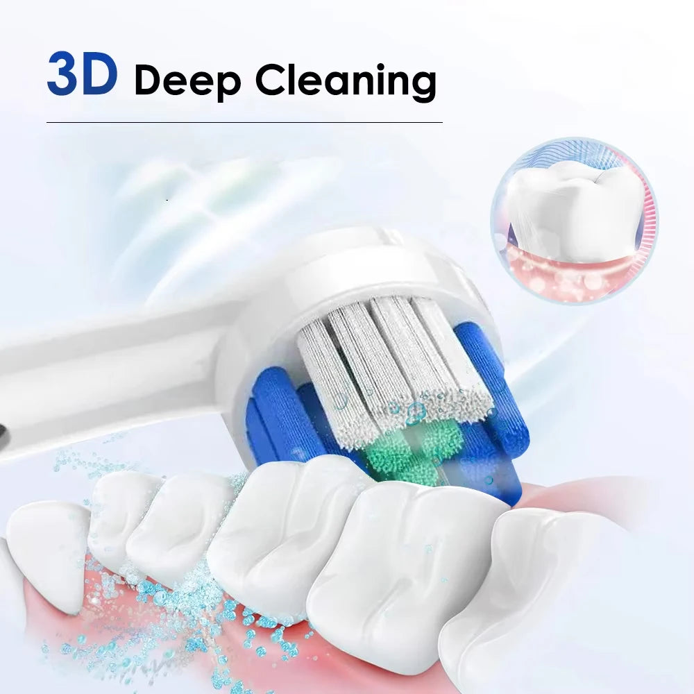 Rechargeable Rotating Electric Toothbrush with 5 Cleaning Modes and 2-Minute Timer - 4