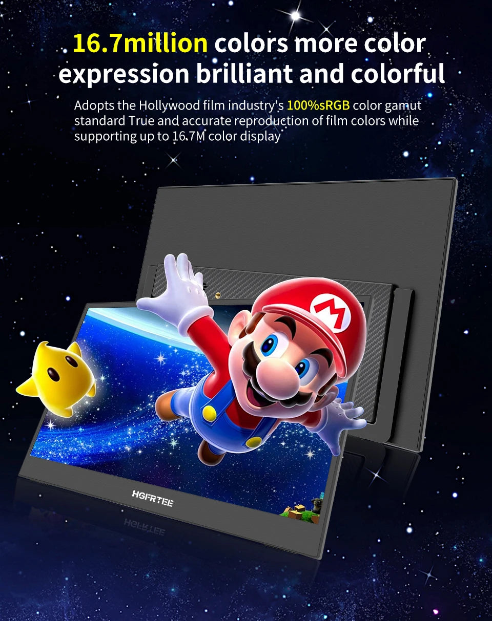 13.3" 4K Portable Monitor - Ultra-HD HDR Display for Laptop, PS5 & Xbox