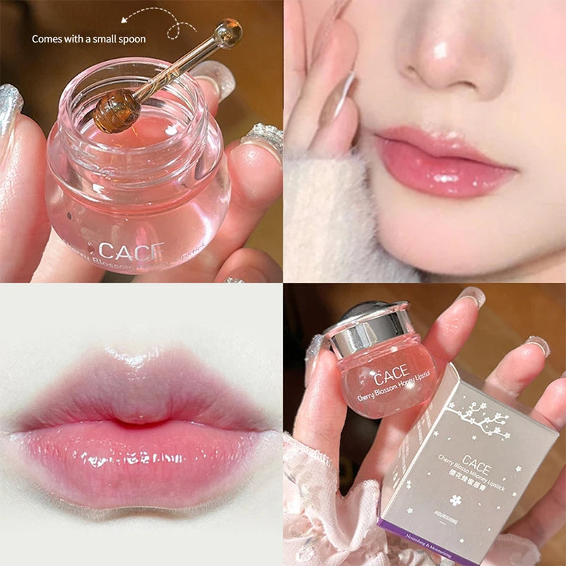 Cherry Blossom Honey Lip Balm - Deep Hydration & Plumping Gloss - 16