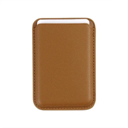 Magnetic Leather Wallet Case for iPhone & Samsung - Slim Card Holder Cover