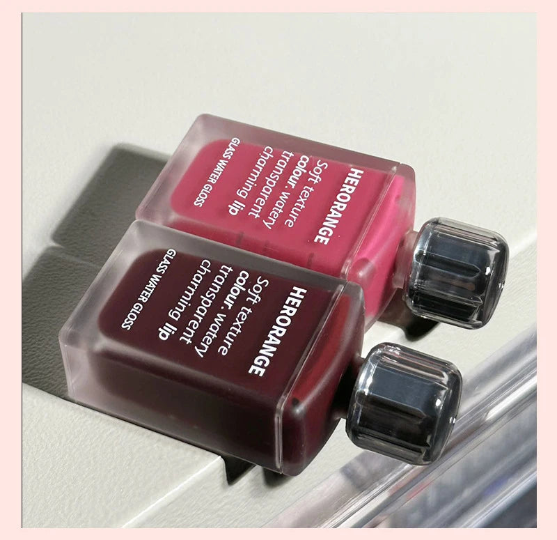 Glass-Like Lip Lacquer - Mirror Shine Hydrating Long-Lasting Lipstick - 24