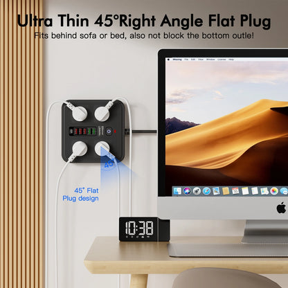 10-in-1 AU Power Board with 5 USB & 1 Type-C Ports – Surge Protected