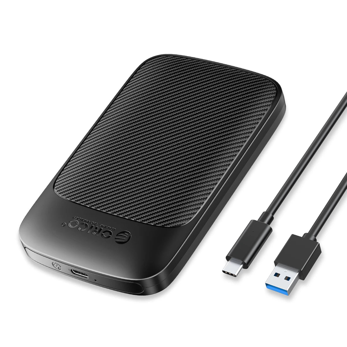 2.5" SATA HDD SSD External Hard Drive Enclosure - USB 3.0/Type-C Adapter - 30