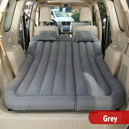 Universal Inflatable Car Air Mattress - Travel Bed & Portable Camping Mat with Pillows