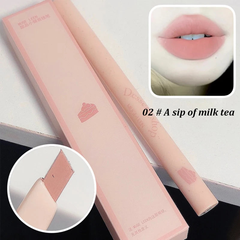 Waterproof Matte Lip Liner Pencil - Long-Lasting Automatic Shaping Pen