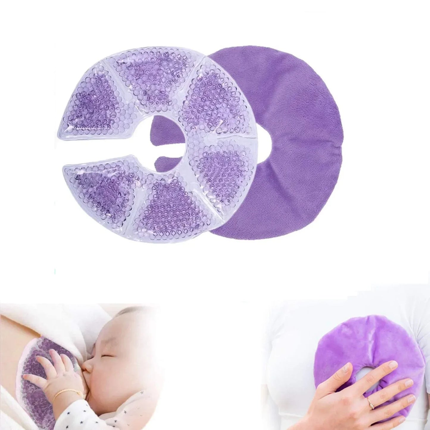 Breast Therapy Gel Pads for Hot Cold Nursing Relief & Postpartum Care