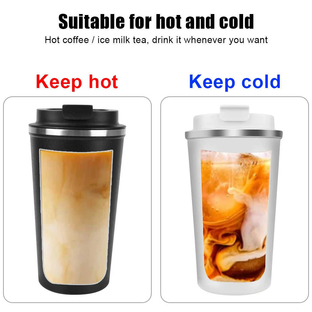 Insulated Stainless Steel Travel Mug - Leak-Proof Coffee Cup 380/510ml