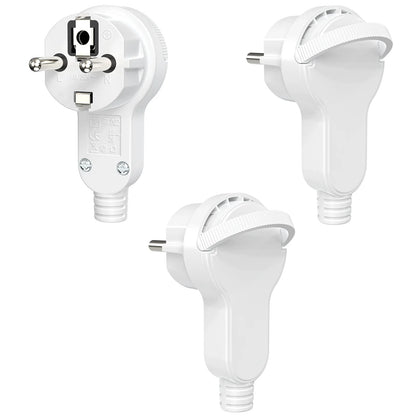 Ultra-Thin Folding Flat Plug 4000W - Space Saving Wall Power Connector