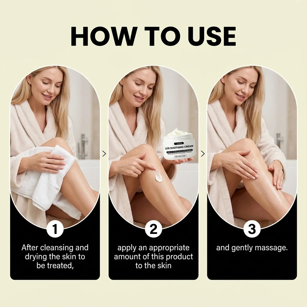Leg Soothing Muscle Relaxation Massage Cream - Hydrating Relief for Tired Legs - 12