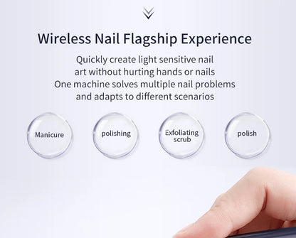Professional Electric Nail Drill Set - Cordless Manicure & Pedicure File