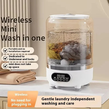 3L Portable Mini Washing Machine for Socks & Underwear | USB-C