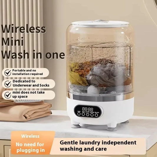 3L Portable Mini Washing Machine for Socks & Underwear | USB-C