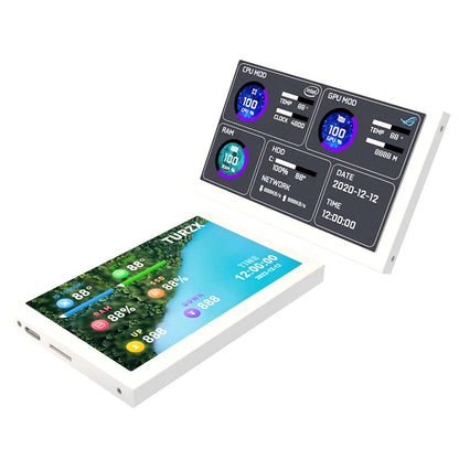 5" IPS PC Hardware Monitor - USB Type-C CPU & GPU Real-Time Stats Display