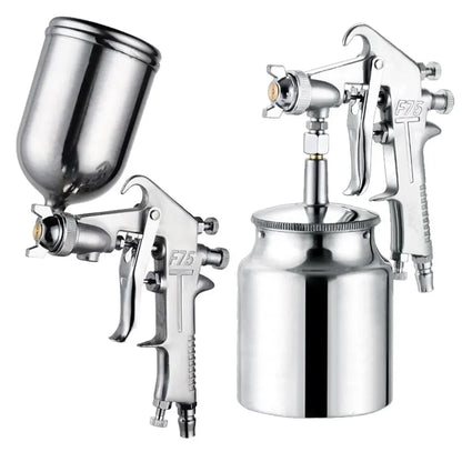 F-75 Professional Pneumatic Air Spray Gun 1.5mm Nozzle for Paint & Furniture