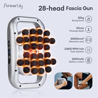 48-Head Deep Tissue Fascia Massager for Full Body Muscle Relief