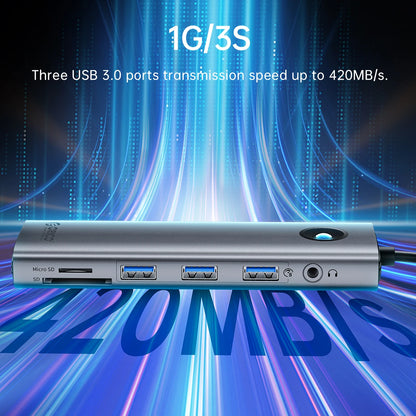 ORICO 10-in-1 USB-C Docking Station 4K HDMI Hub for Laptop & MacBook