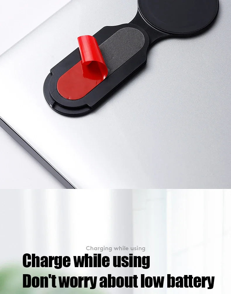 Magnetic Laptop Phone Mount for iPhone - Foldable Side Expansion Stand - 17