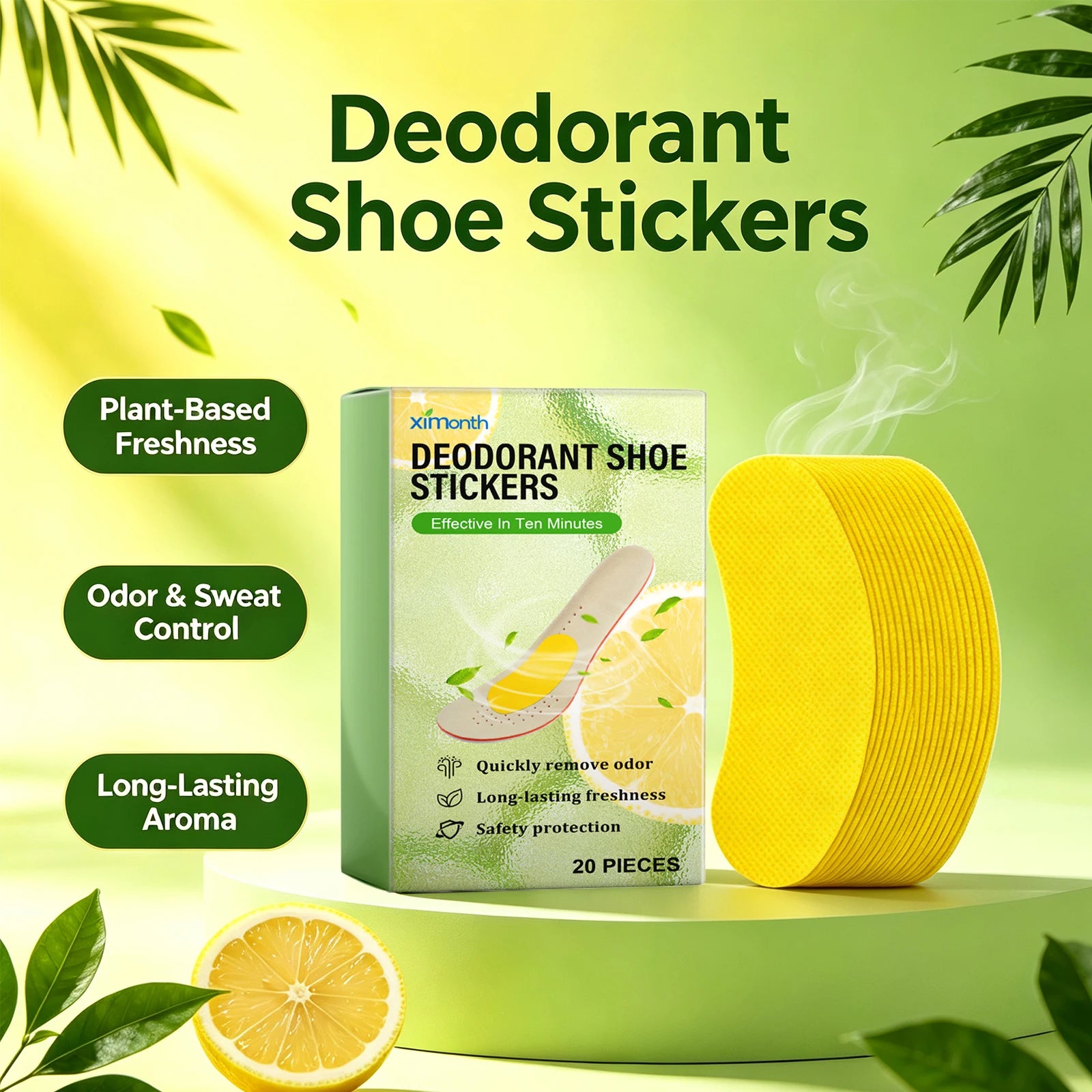 Shoe Deodorizer Patches – Odor Removal & Moisture Absorbing Foot Care - 2