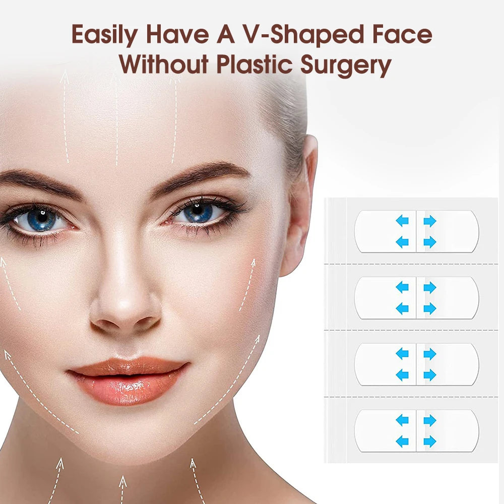 Invisible Face Lifting Patches - Instant V-Shape Skin Tightening Tape - 9