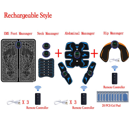 EMS Foot Massager Mat - Portable Electric Muscle Stimulation Therapy