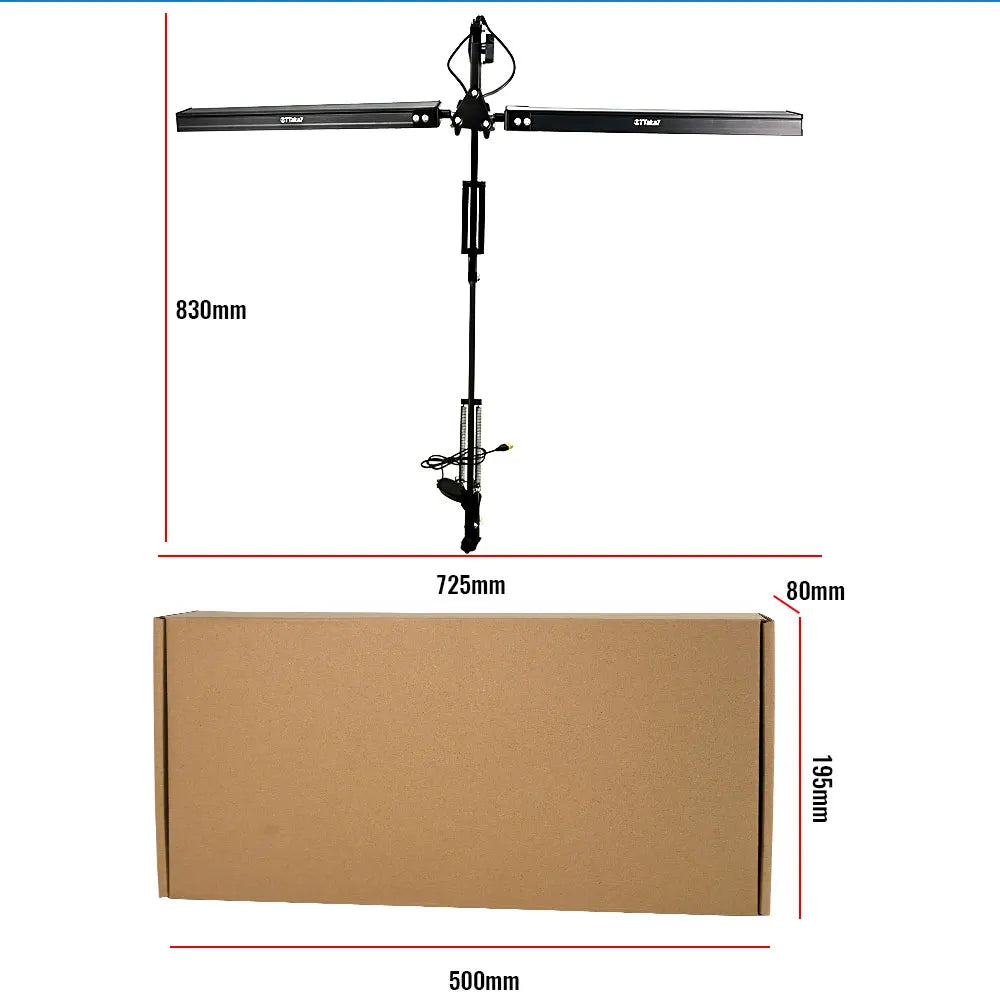 LED Swing Arm Desk Lamp with Clamp - 30 Dimmable Eye-Caring Lighting Modes - 9