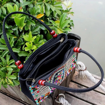 Luxury Ethnic Embroidery Tote