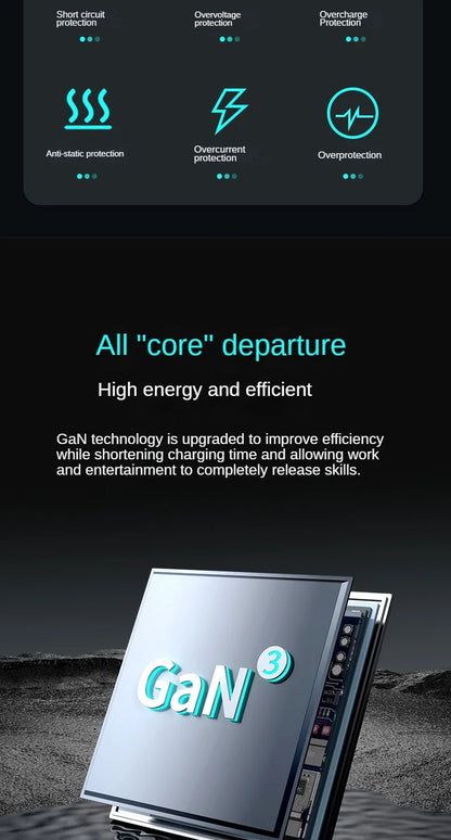 6-in-1 Retractable Fast Charging Station 210W USB-C Desktop Power Hub