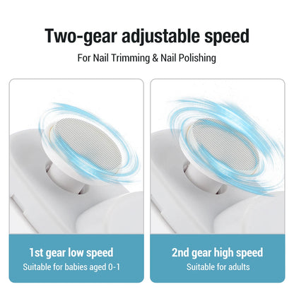 Automatic Electric Nail Clipper with Integrated LED Light & Polisher
