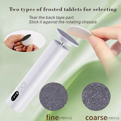 Electric Foot Callus Remover - Professional Cordless Pedicure Tool for Smooth Feet