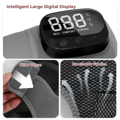 3-in-1 Cordless Joint Massager with Heat and Vibration for Knee, Shoulder, and Elbow