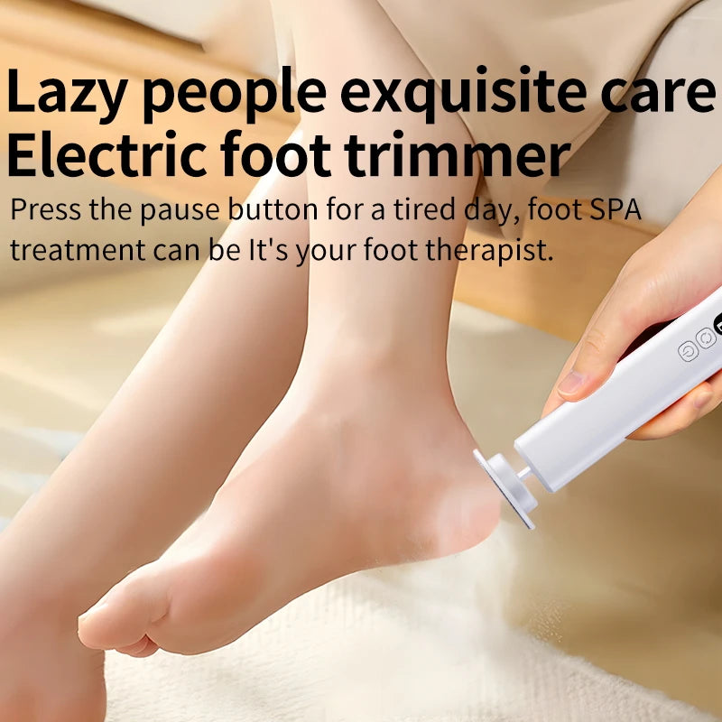 Electric Foot Callus Remover - Professional Cordless Pedicure Tool for Smooth Feet