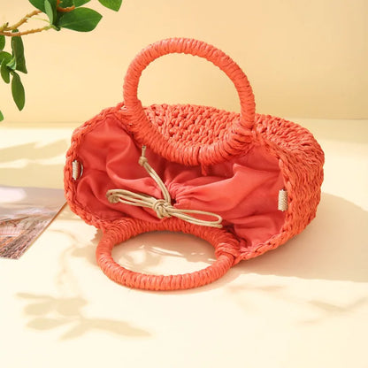 Luxury Woven Half-Moon Bag