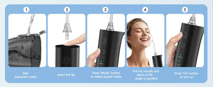 Professional Electric Toothbrush and Water Flosser Set for Deep Oral Cleaning