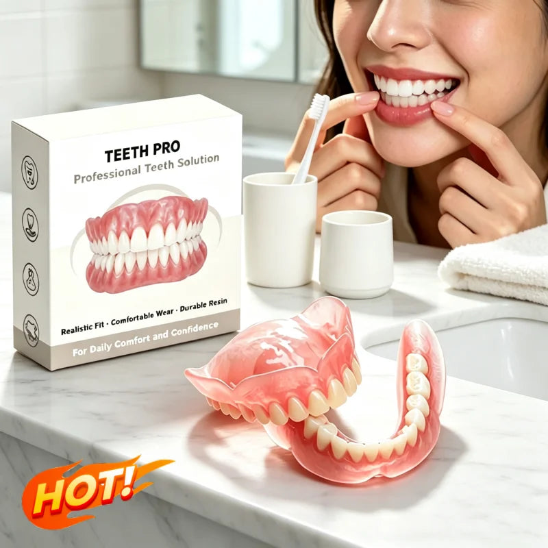 Comfortable Realistic Denture Set for Natural Looking Smile and Daily Confidence - 1